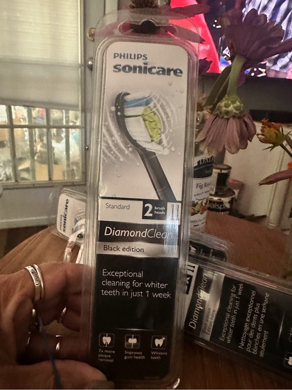 Electric Tooth brush refill,Phillips Sonicare DiamondClean Black Edition 2-pack
